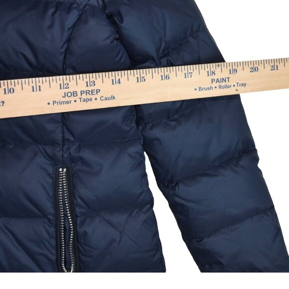 ARMANI JUNIOR Duck Down Puffer Jacket Parka Navy Preppy Luxury Winter Coat 8 A - Picture 5 of 9